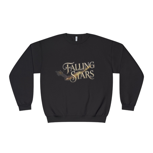 Black Falling Stars Crewneck