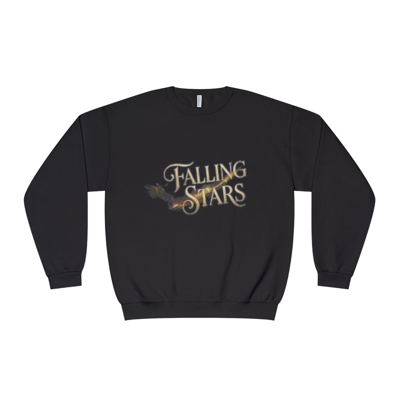 Black Falling Stars Crewneck