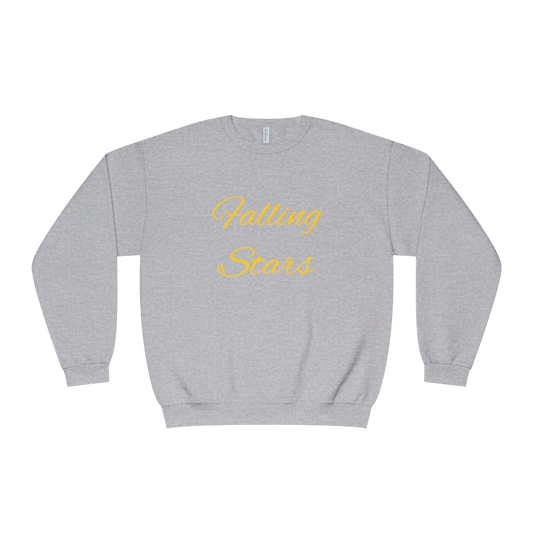 Gray Falling Stars Crewneck