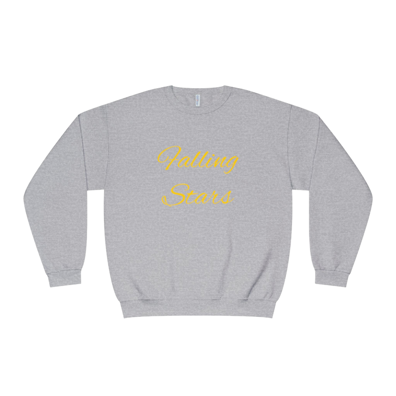 Gray Falling Stars Crewneck